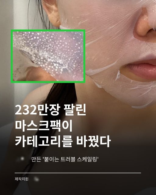 화장품 · 트러블 마스크팩 광고 사례 이미지